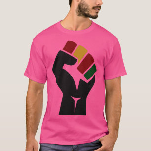 T-shirt Black Power Fist Mois de l'histoire des noirs