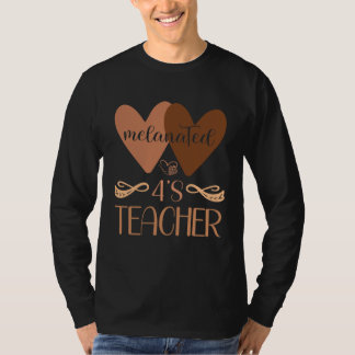 T-shirt Black Preschool 4 s Daycare Teacher Black History