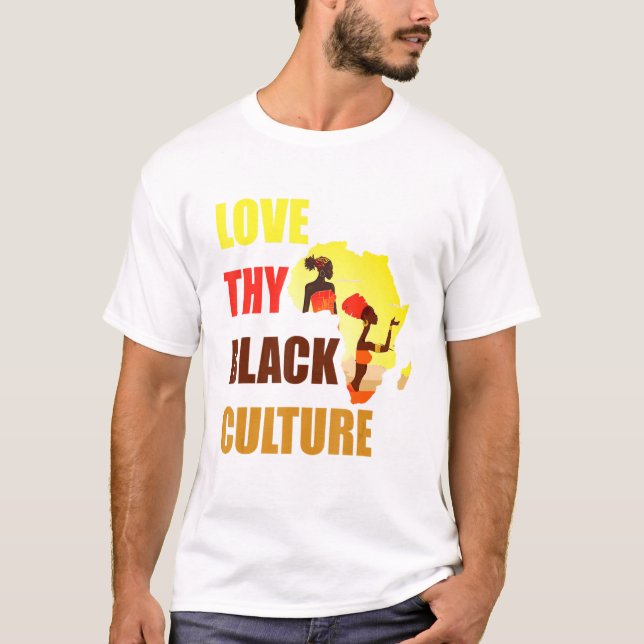 T-shirt Black Pride African American Black Power Afrocentr (Devant)