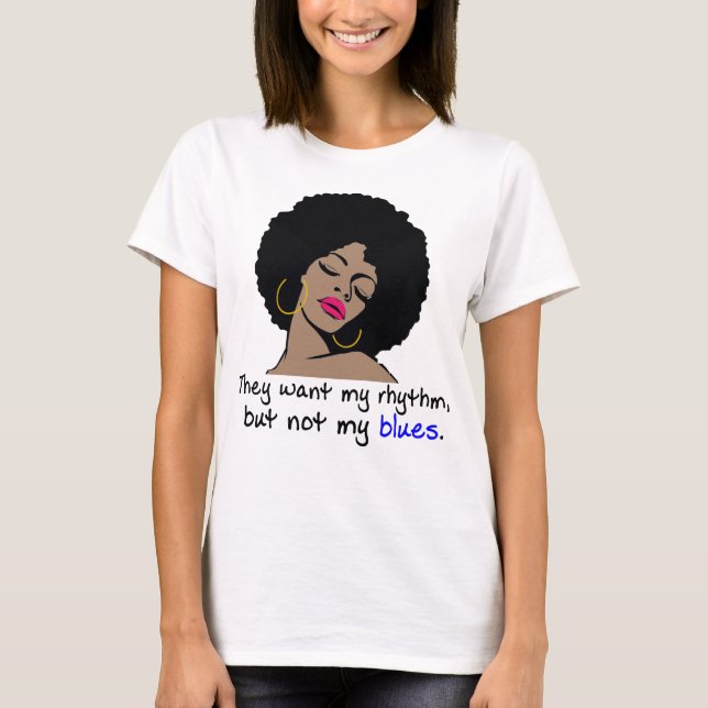 T-shirt Black Pride - Femme noire forte - Histoire noire (Devant)