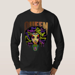 T-shirt Black Pride Histoire Mois afro-américain Afro Qu