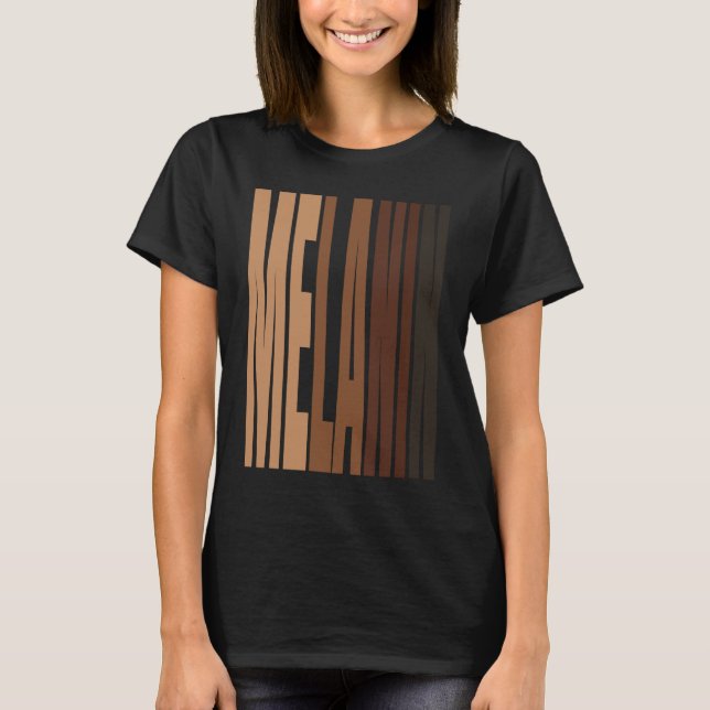 T-shirt Black Pride Melanin Afro Queens King (Devant)