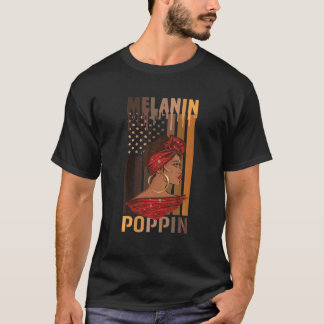 T-shirt Black Queen African History Melanin - American Fla