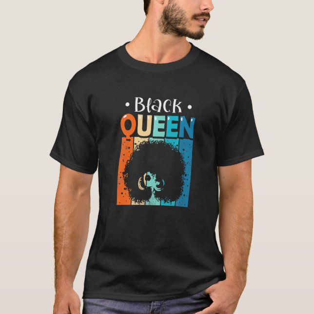 T-shirt Black Queen Black History Mois African Pride Blac (Devant)