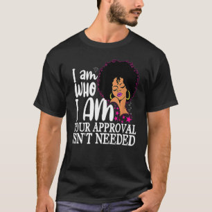 T-shirt Black Queen Curly Naturel Afro Afro Afro Afro-Amér