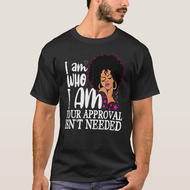 T-shirt Black Queen Curly Naturel Afro Afro Afro Afro-Amér (Devant)