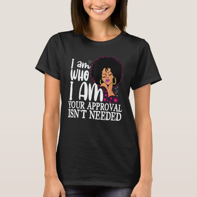 T-shirt Black Queen Curly Naturel Afro Afro Afro Afro-Amér (Devant)