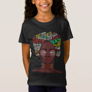 T-Shirt Black Queen for Women African American Natural Afr