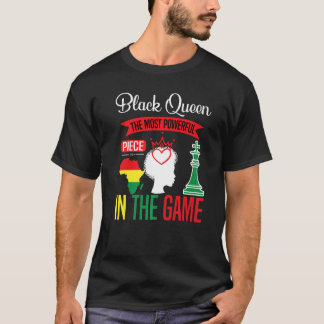 T-shirt Black Queen La Pièce La Plus Puissante Le Jeu Blac