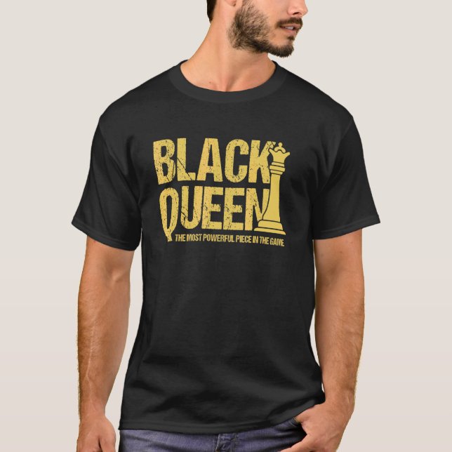 T-shirt Black Queen La Pièce La Plus Puissante Melanin Gir (Devant)