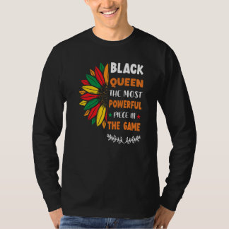T-shirt Black Queen The Most Powerful Piece Black History