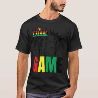 T-shirt Black Queen The Most Powerful Piece The Game Black