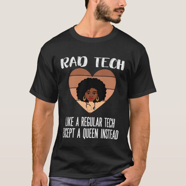 T-shirt Black Radiology Technologist Rad Tech Week Radiolo (Devant)