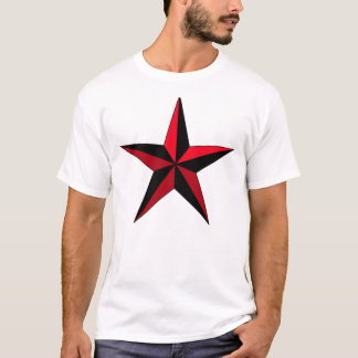 T-shirt Black & Red Star