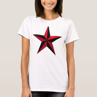 T-shirt Black & Red Star