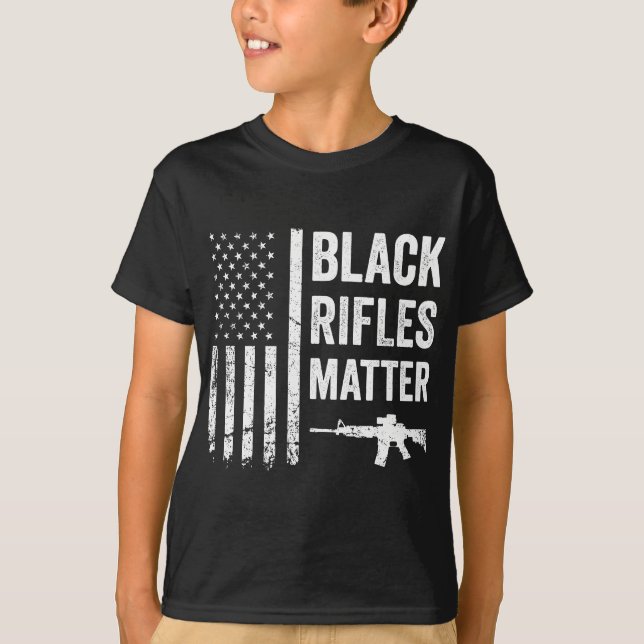 T-shirt Black Rifles Matter (Devant)