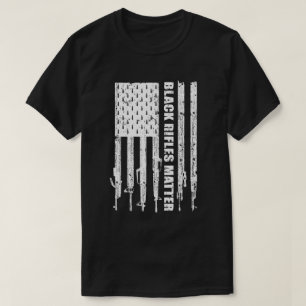 T-shirt Black Rifles Matter 2e Amendement Ar15