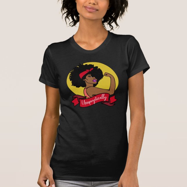 T-shirt Black Rosie Le Riveter Sans Pitié (Devant)