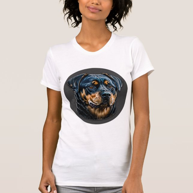 T-shirt Black Rottweiler (Devant)