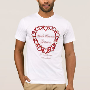 T-shirt Black Russian Terrier True Love