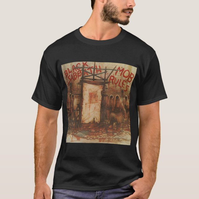 T-shirt Black Sabbath - Mob Rules (Devant)