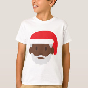 T-shirt black santa claus emoji