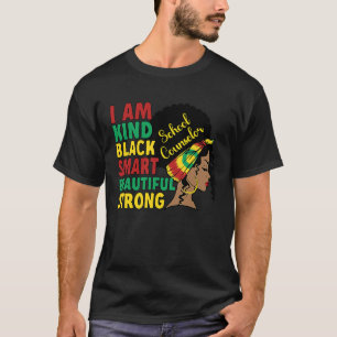 T-shirt Black School Counseling African American School Co