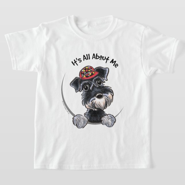 T-shirt Black Silver Schnauzer IAAM (Poser)