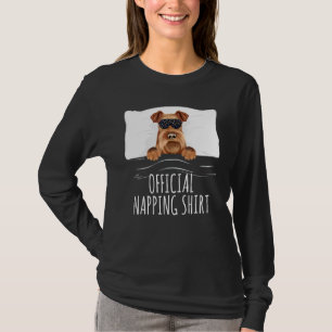 T-shirt Black Sleep Mask Irish Terrier Official Napping