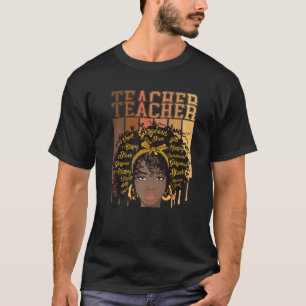 T-shirt Black Smart Enseignant Afro Love Melanin African A