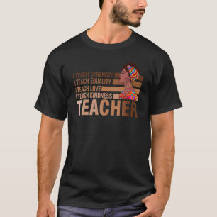 T-shirt Black Smart Teacher Aimer Égalité Melanin Pride Af