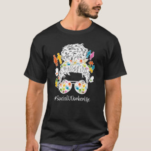 T-shirt Black Social Worker Life Africain-Américain Social