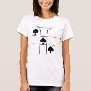 T-shirt Black Spades Tac Toe Thunder_Cove