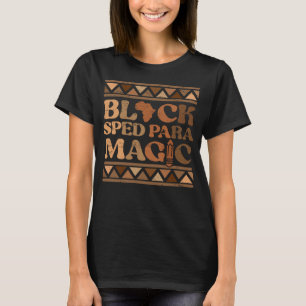 T-shirt Black SPED Para Magic Africa Pride Melanin Black H