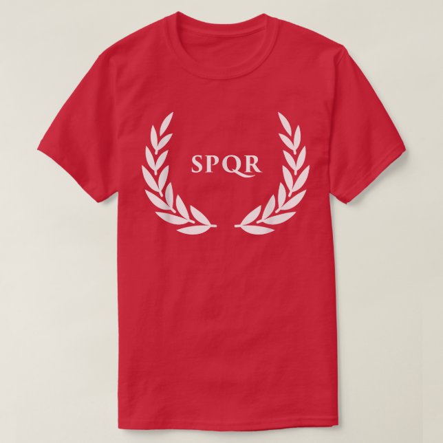 T-shirt Black SPQR Rome Caesar  (Design devant)