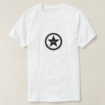 T-shirt Black Star Shield