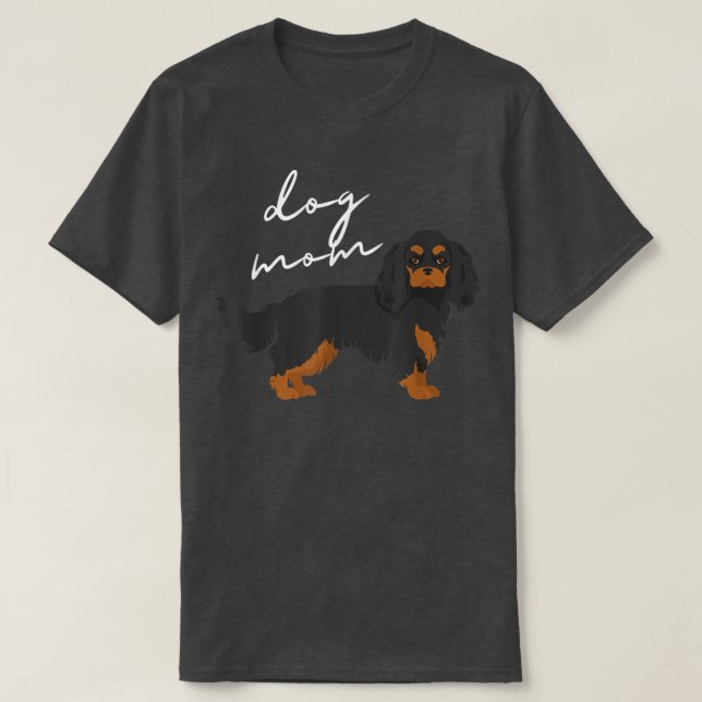 T-shirt Black & Tan Cavalier King Charles Spaniel Chien Ma (Design devant)