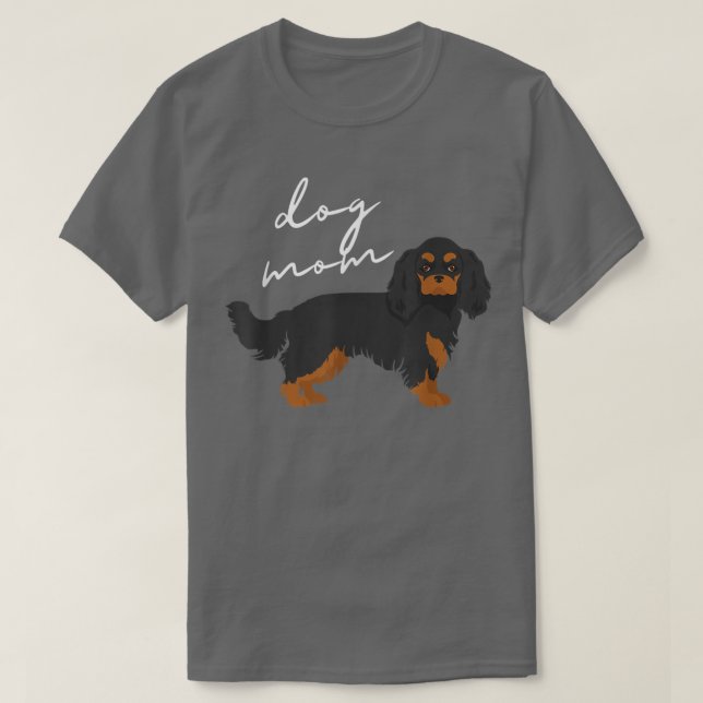 T-shirt Black & Tan Cavalier King Charles Spaniel Chien Ma (Design devant)