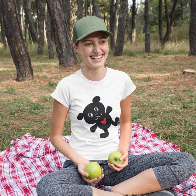 T-shirt Black Teddy Bear Love (Créateur téléchargé)