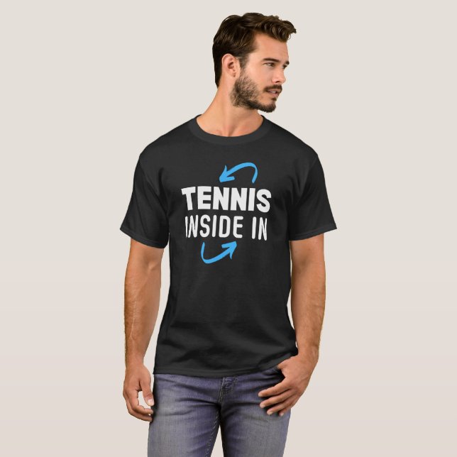 T-Shirt Black Tennis Inside Out (Devant entier)