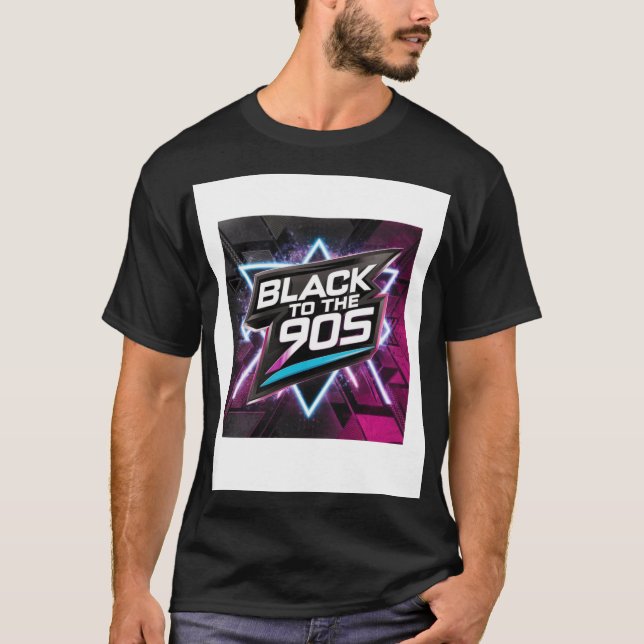 T-shirt "Black to the 90s"  (Devant)
