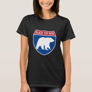 T-shirt Black Top Mountain State Park Géorgie Bear Ga High