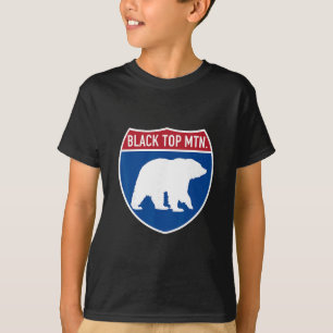 T-shirt Black Top Mountain State Park Géorgie Bear Ga High