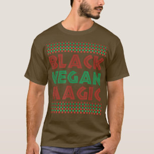 T-shirt Black Vegan Magic Vegetarian Afro Pride Black Hist