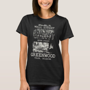 T-shirt Black Wall Street Tulsa Oklahoma Histoire noire