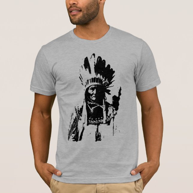 T-shirt Black & White Geronimo  (Devant)