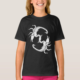 T-shirt Black & White Letter S