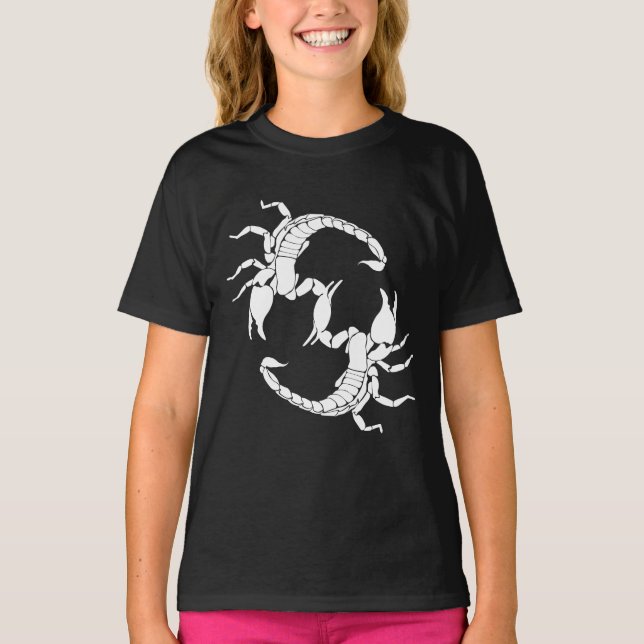 T-shirt Black & White Letter S (Devant)