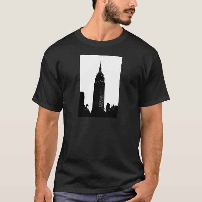 T-shirt Black & White Pop Art New York (Devant)