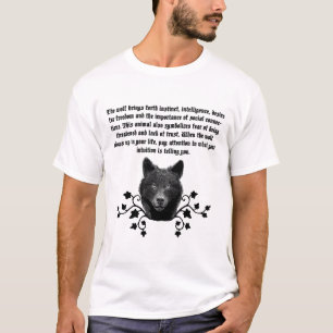 T-shirt Black wolf Spirit Animale nature Art
